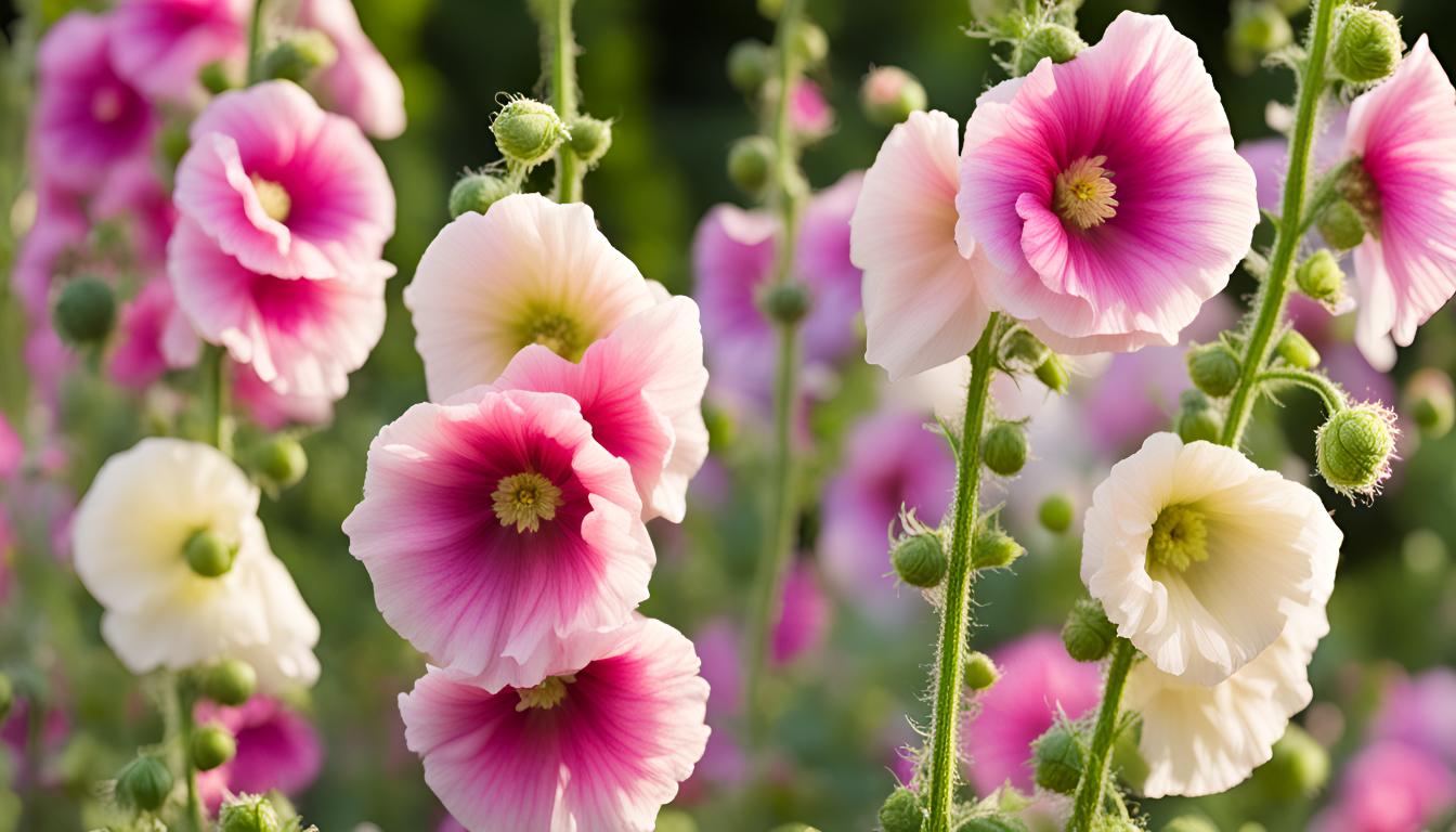 Découvrez les merveilles des roses trémières