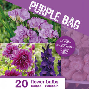 20 Bulbes de fleurs The Purple Bag en mélange