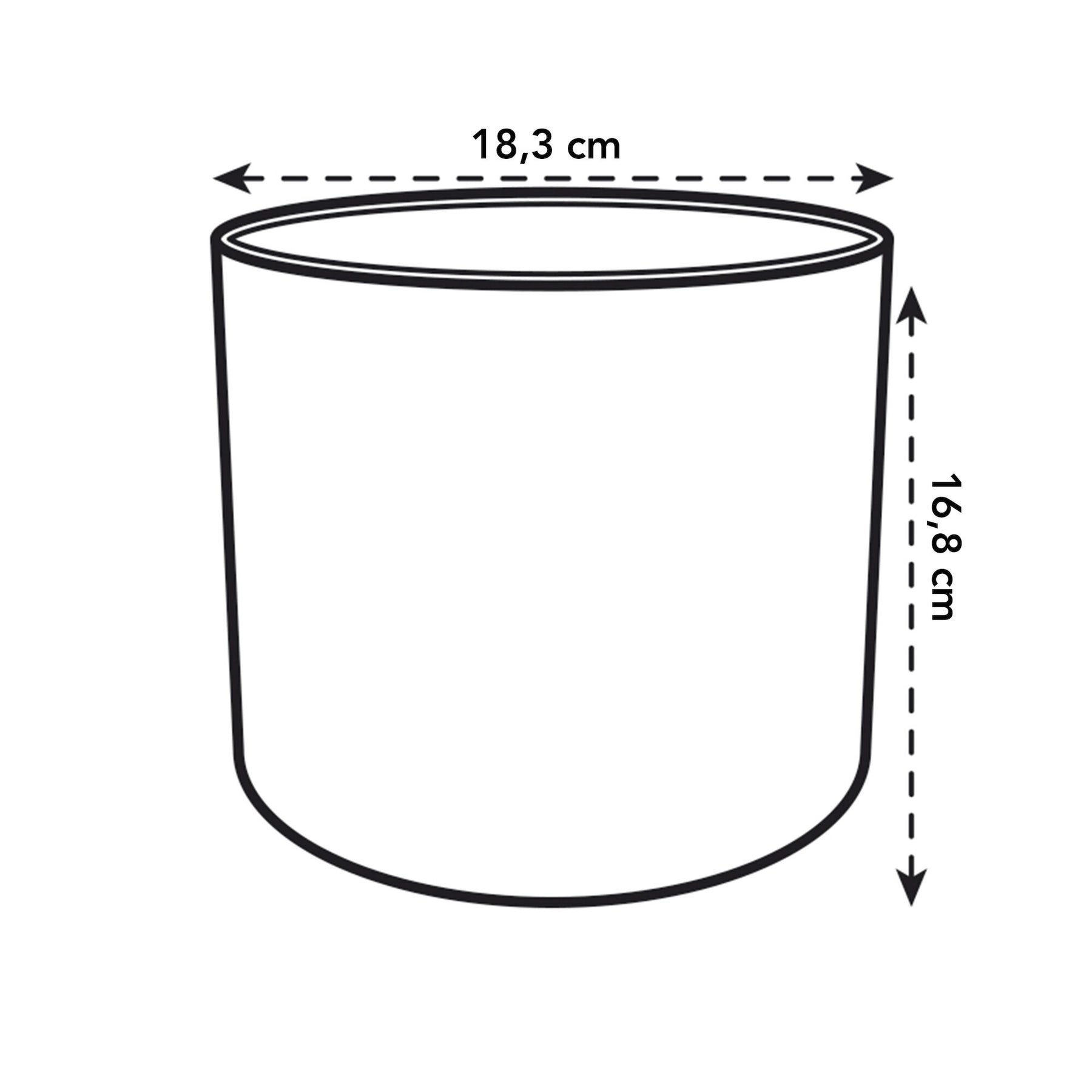 Cache-pot B for soft rond vert ELHO