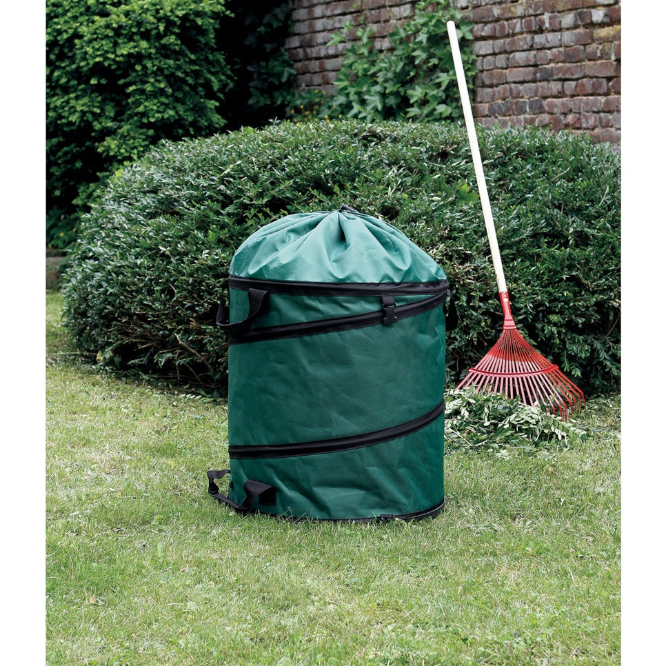 2x 170 litres Pop-Up Sac à déchets de jardin vert autoportant & stable
