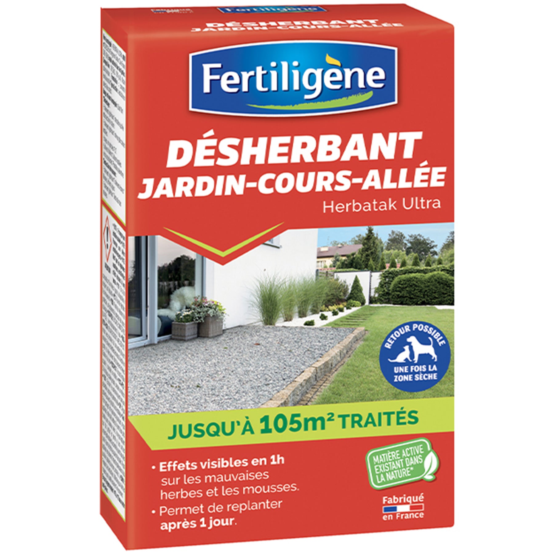 Desherbant cours, allees, terrasses pae 5 litrres